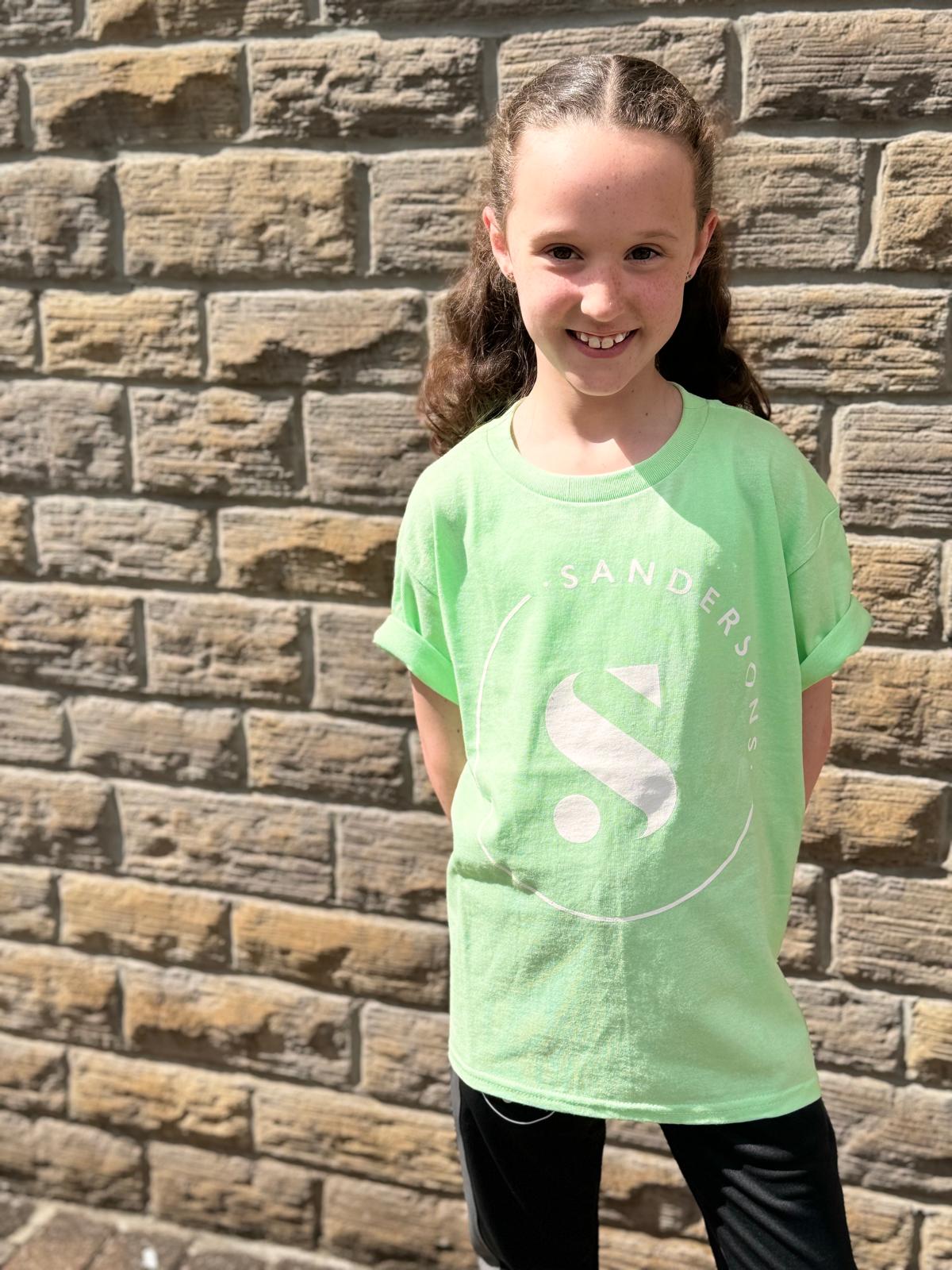 T SHIRT GREEN - KIDS & ADULT SIZES