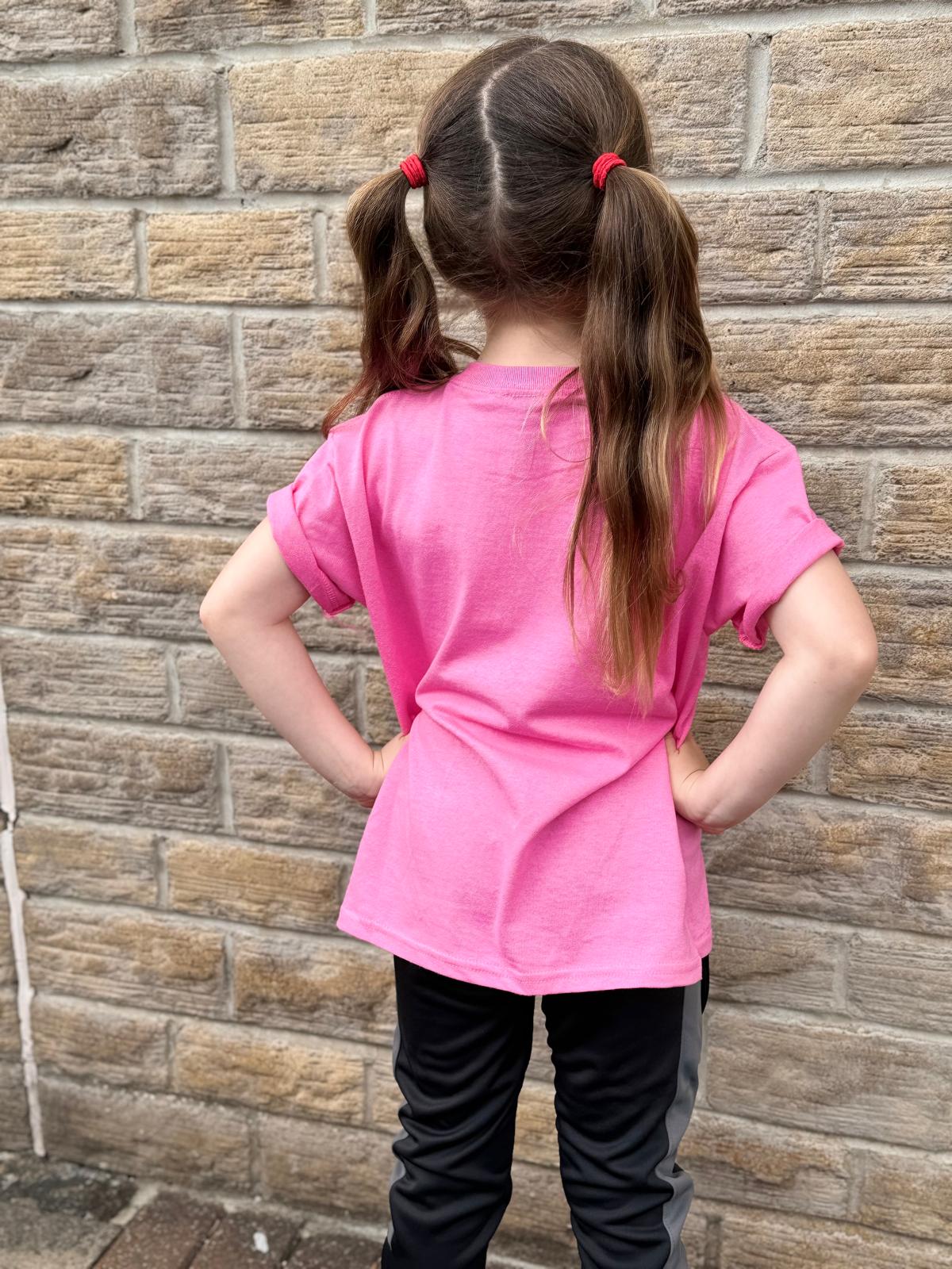 T SHIRT PINK - KIDS & ADULT SIZES