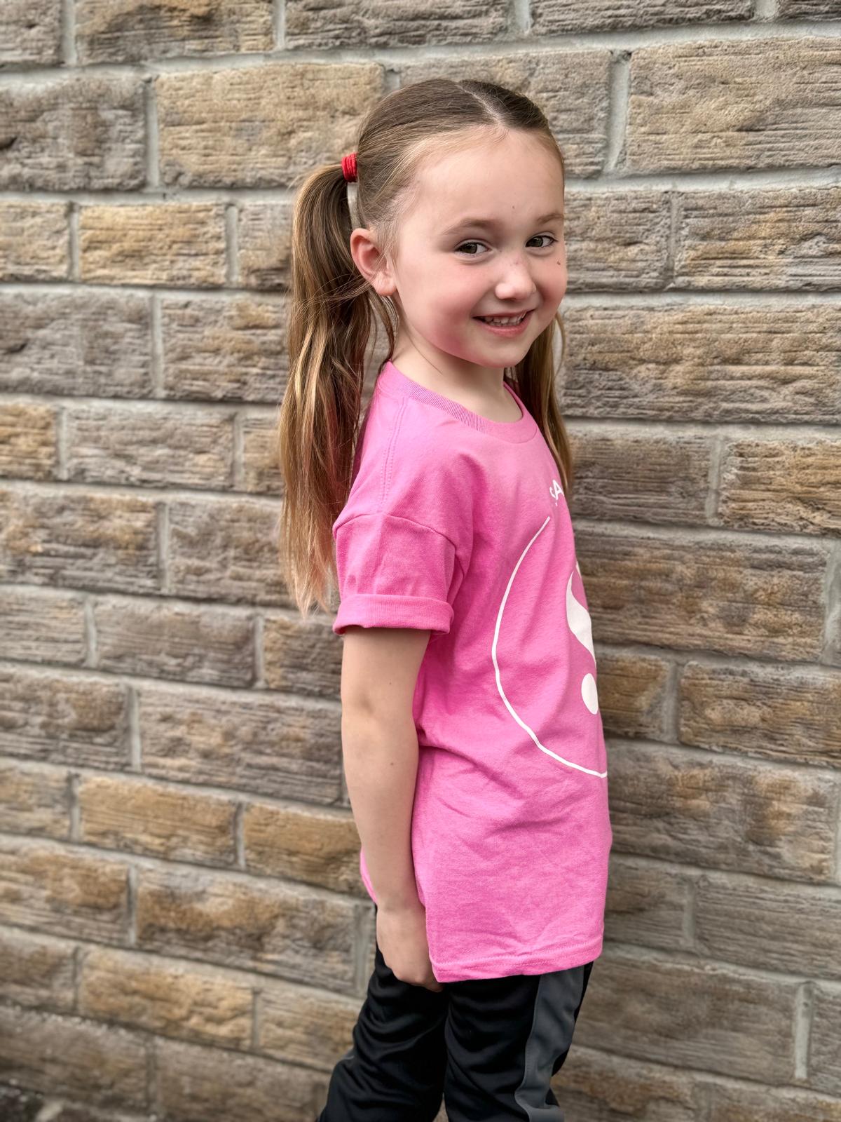 T SHIRT PINK - KIDS & ADULT SIZES