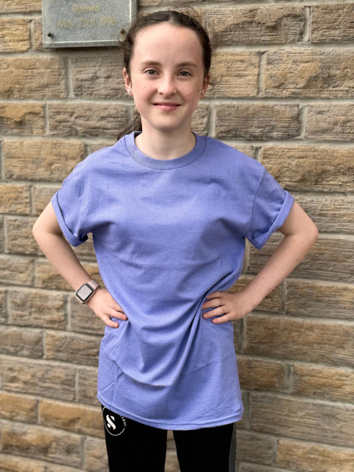 T SHIRT VIOLET - KIDS & ADULT SIZES