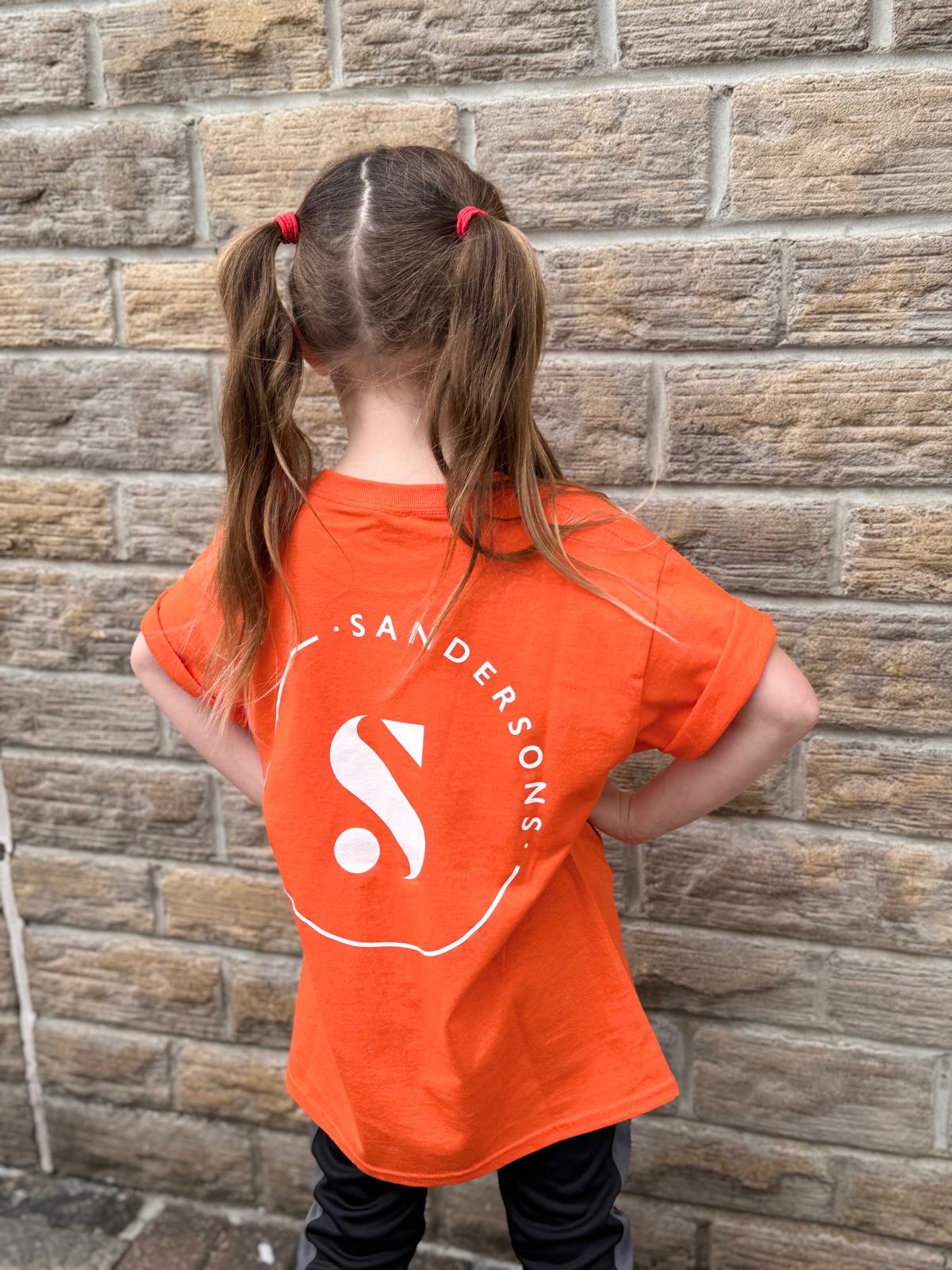 T SHIRT ORANGE - KIDS & ADULT SIZES