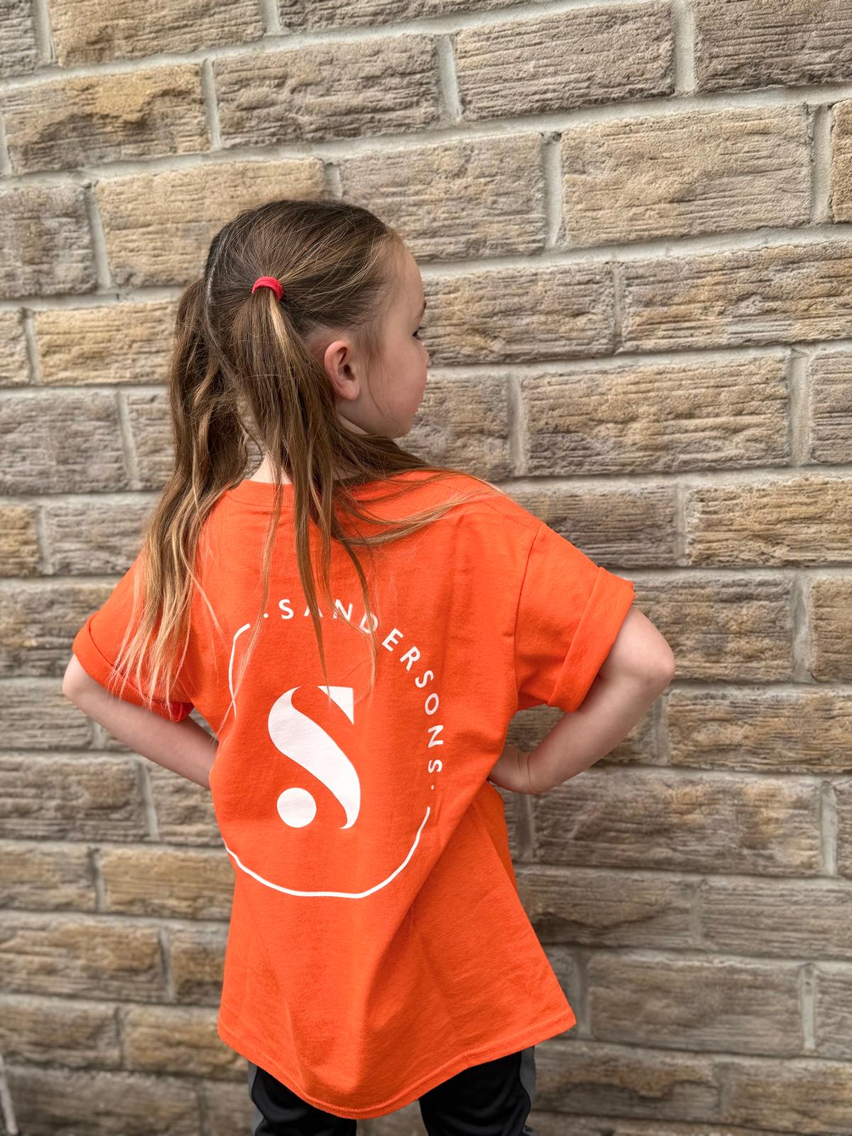 T SHIRT ORANGE - KIDS & ADULT SIZES