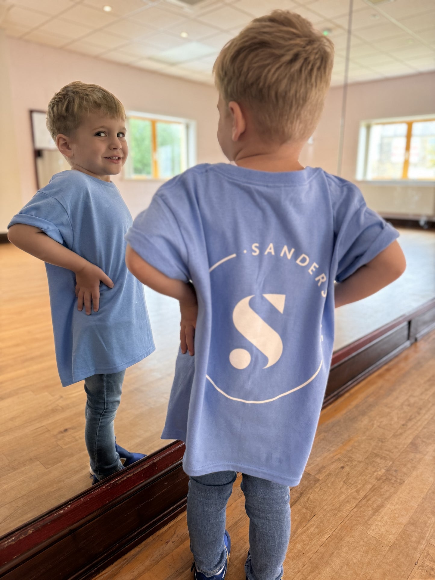 T SHIRT BLUE - KIDS & ADULT SIZES