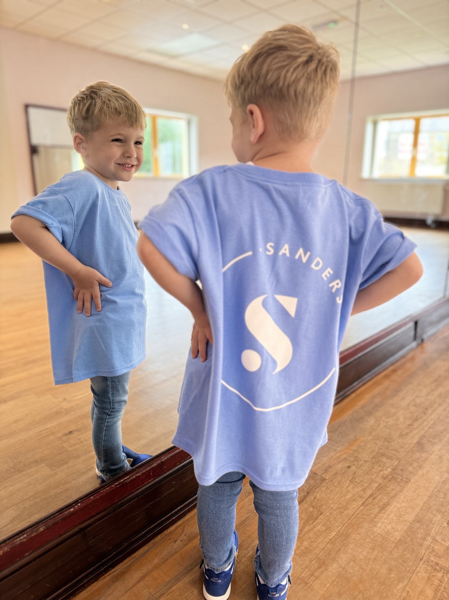 T SHIRT BLUE - KIDS & ADULT SIZES