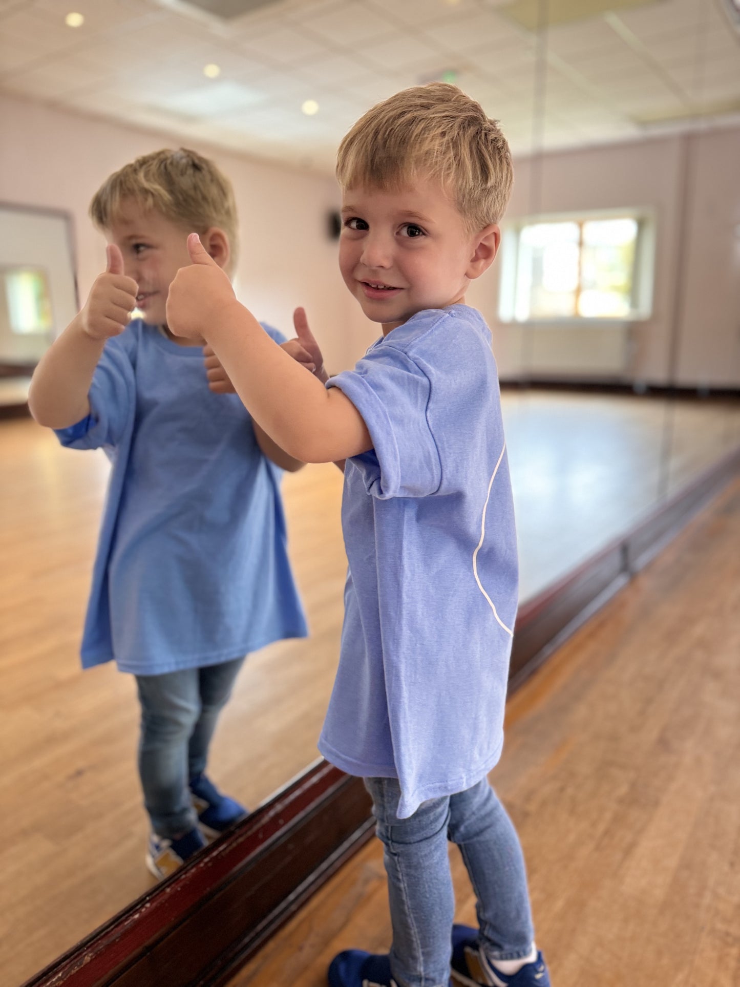 T SHIRT BLUE - KIDS & ADULT SIZES