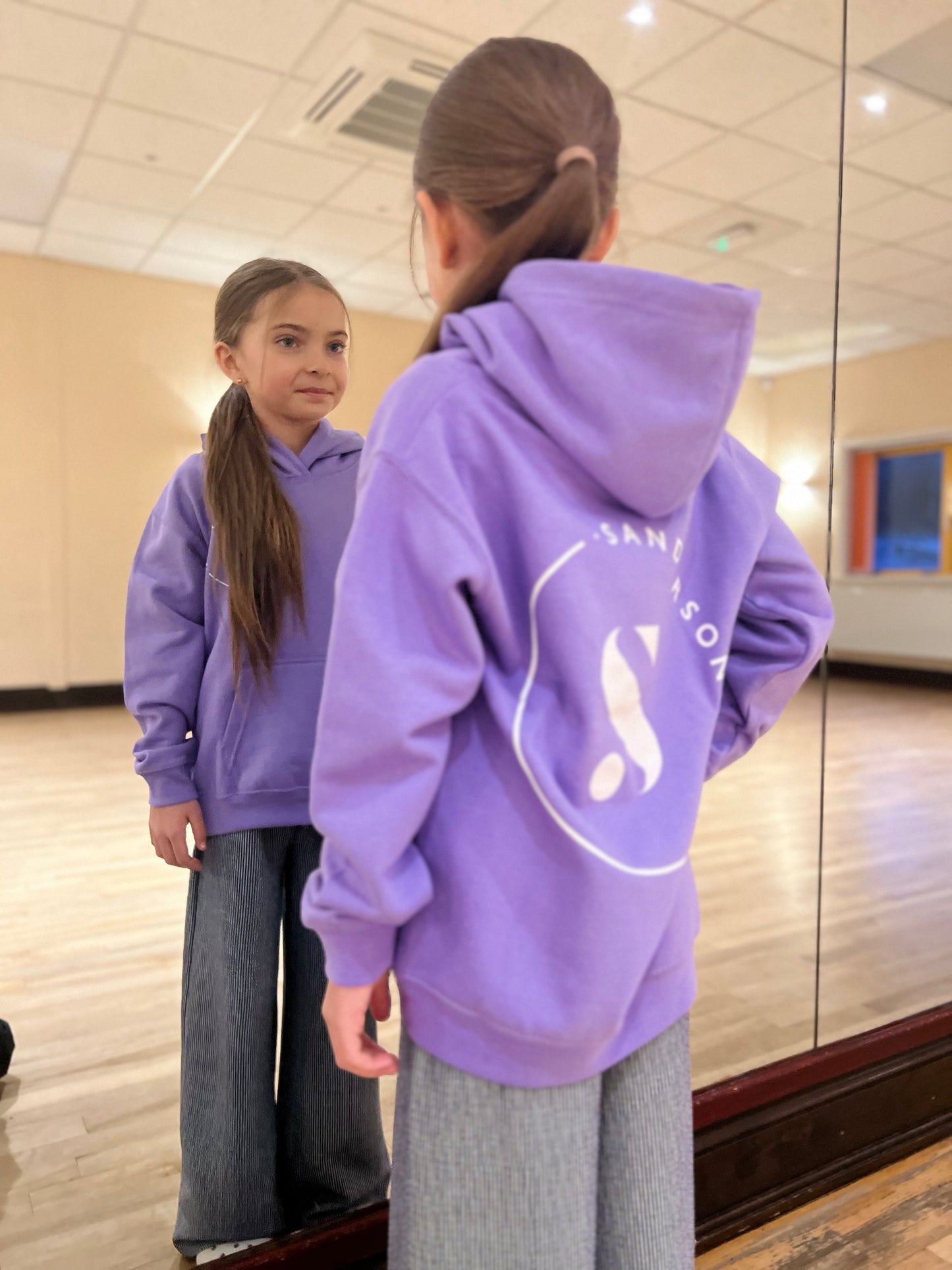 HOODIE PULLOVER LAVENDER- KIDS & ADULT SIZES