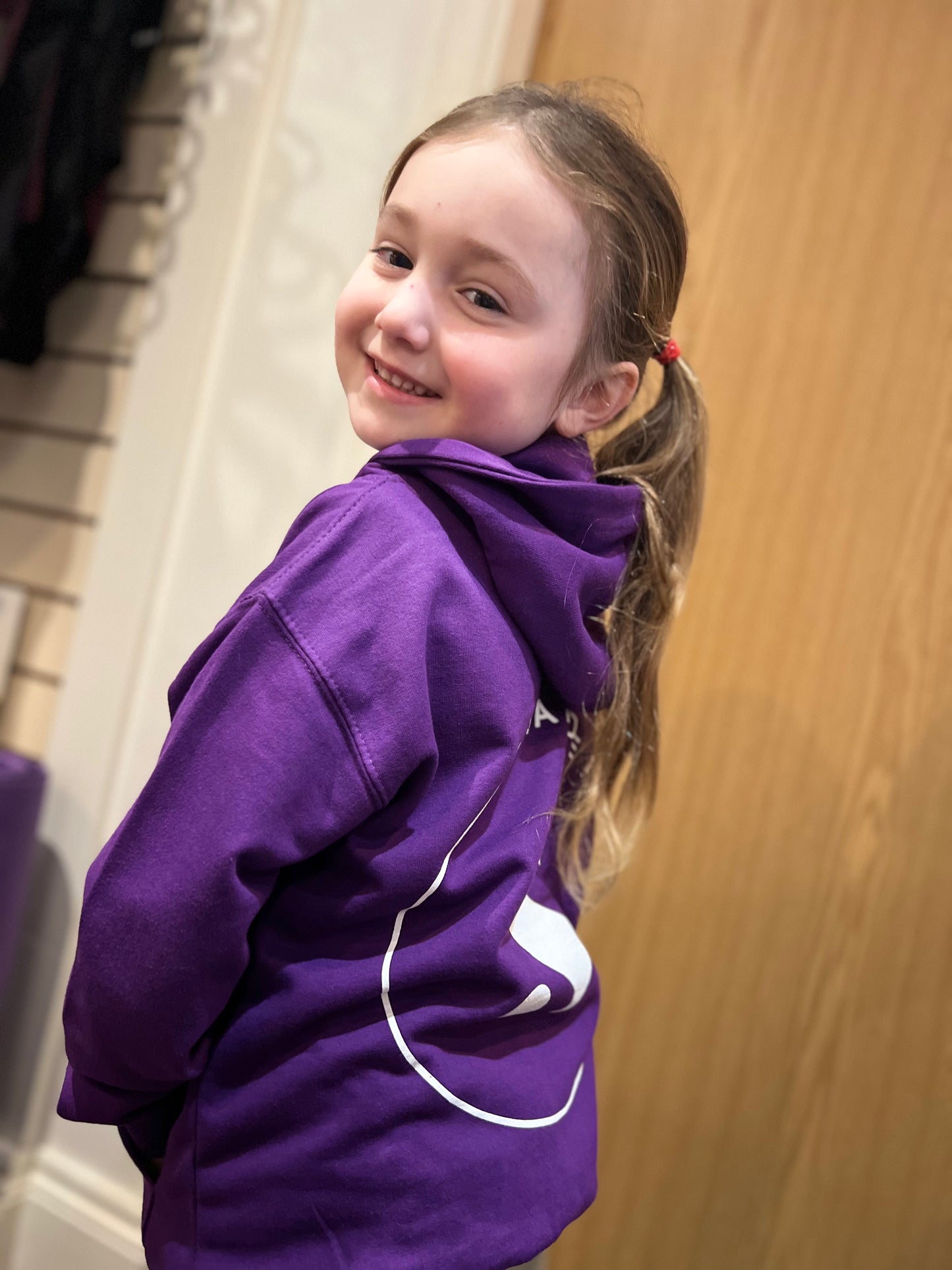 HOODIE ZIP PURPLE- KIDS SIZES