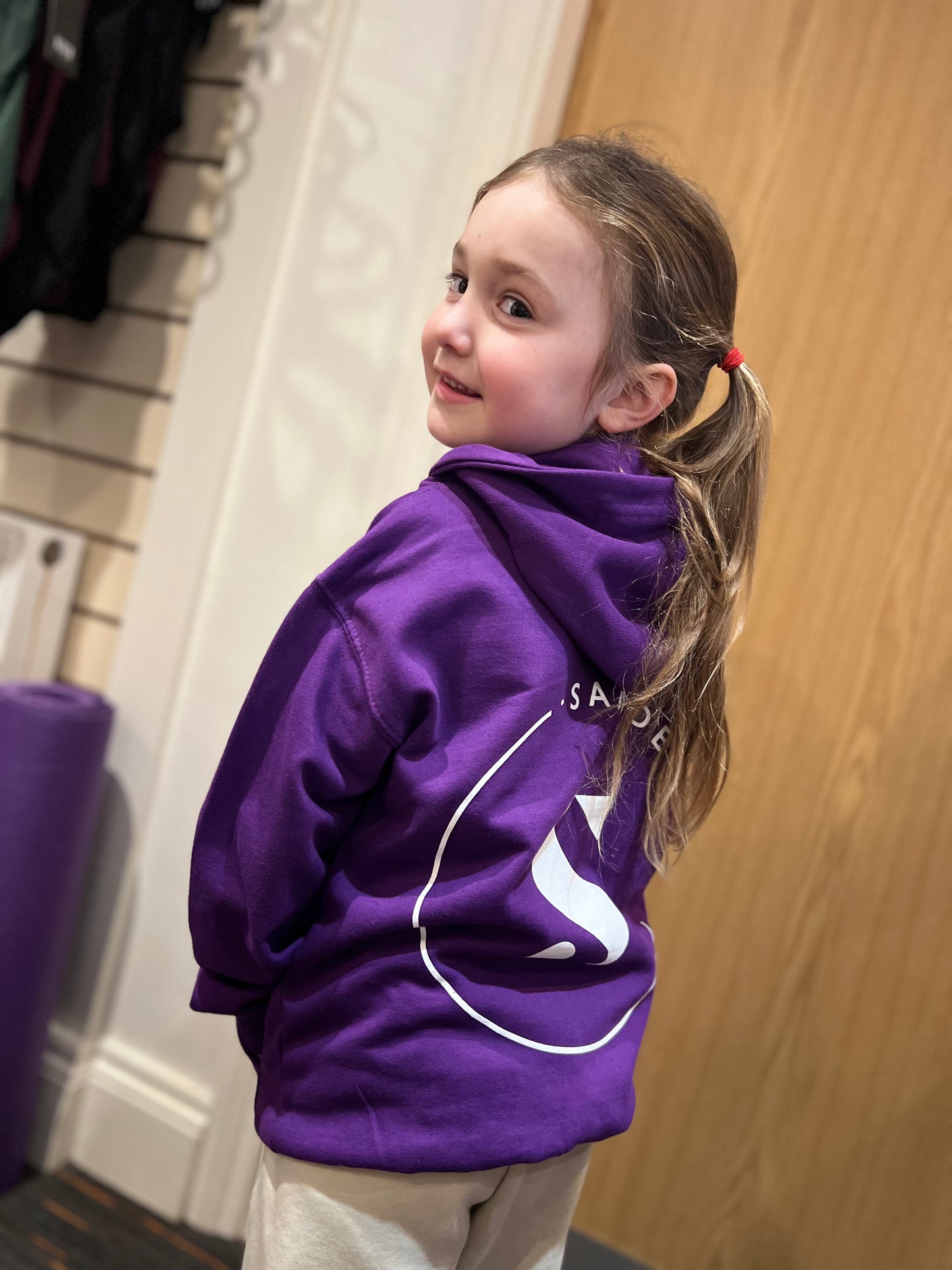 HOODIE ZIP PURPLE- KIDS SIZES