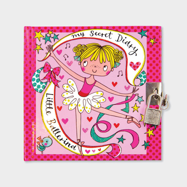 RACHEL ELLEN LITTLE BALLERINA SECRET DIARY WITH LOCK
