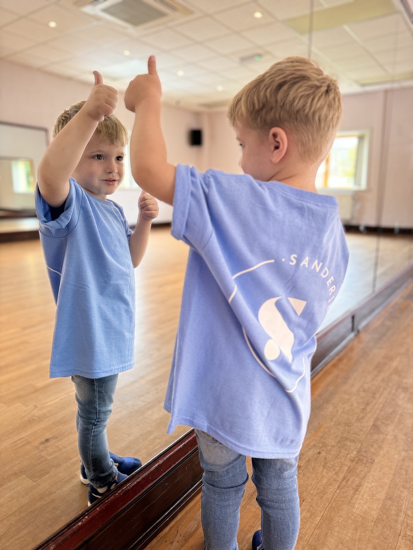 KIDS & ADULTS BLUE SANDERSONS T SHIRT