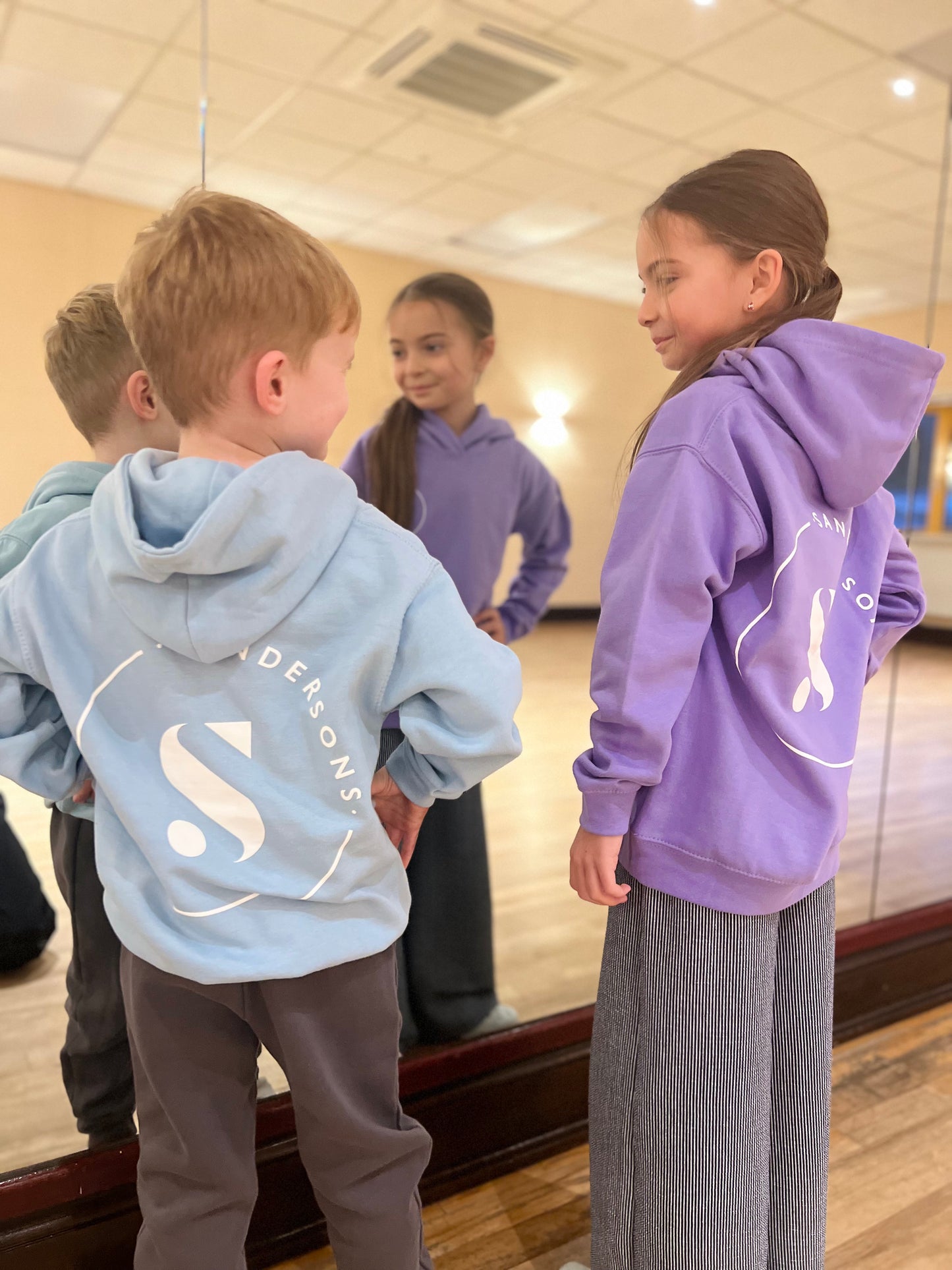 KIDS & ADULT SIZES SKY BLUE SANDERSONS PULLOVER HOODIE