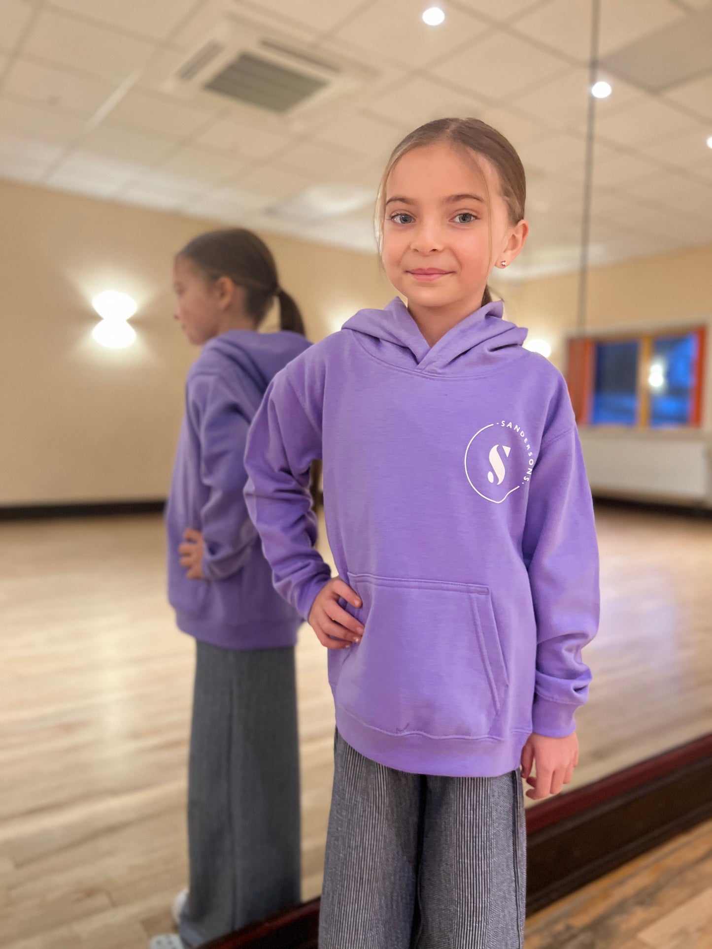 KIDS & ADULT SIZES LAVENDER SANDERSONS PULLOVER HOODIE