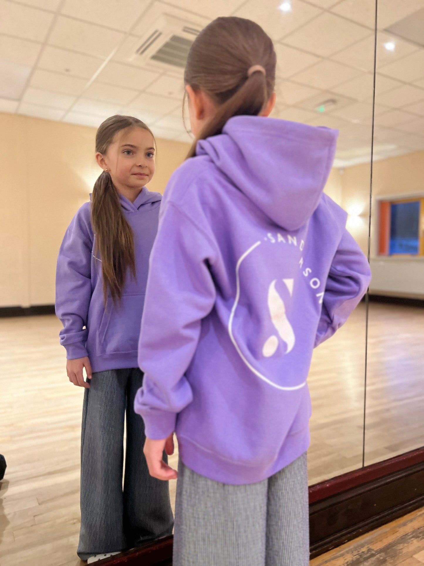 KIDS & ADULT SIZES LAVENDER SANDERSONS PULLOVER HOODIE