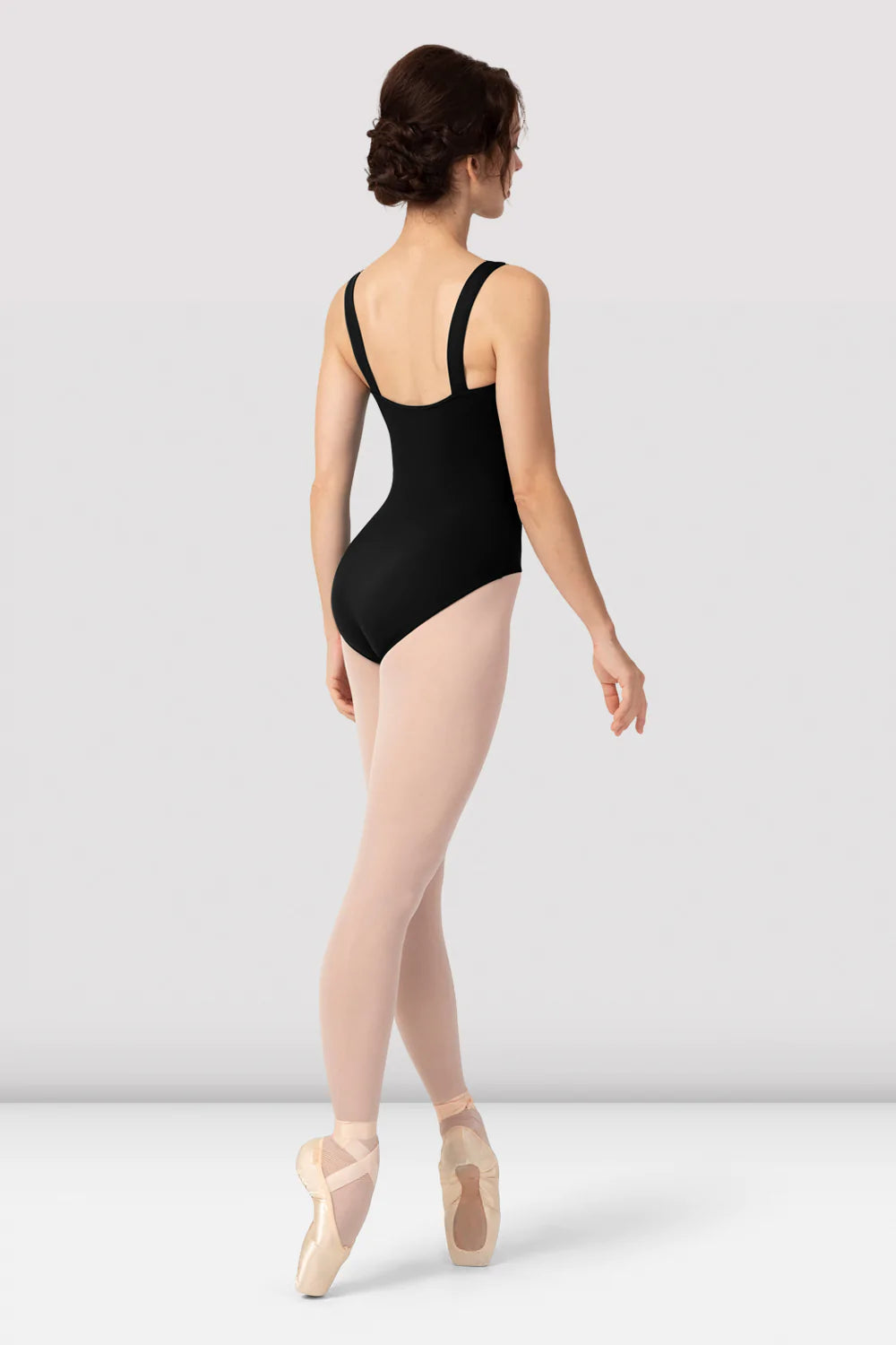 BLOCH THARA LEOTARD BLACK (LACE UP FRONT CAMISOLE)